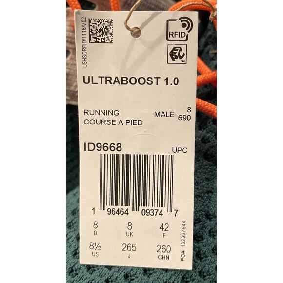Adidas Ultraboost 1.0 Running Gym Shoes Mens Size 8.5 New Fast Ship - Picture 11 of 13
